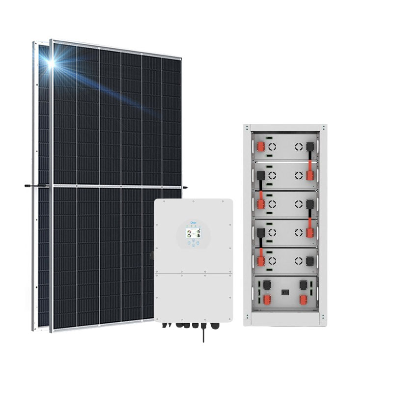 Sistema solare ibrido Sistema solare ibrido per accumulo domestico da 30 kW con batteria al litio ad alta tensione - Koodsun