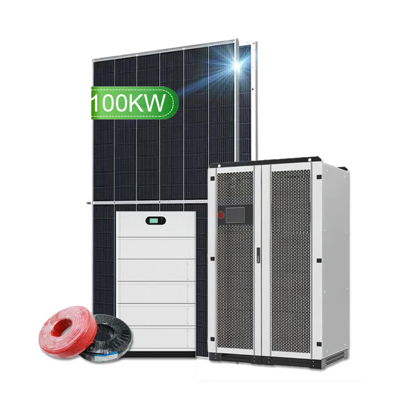 Sistema di energia solare ibrido da 100 kW con batteria - Koodsun