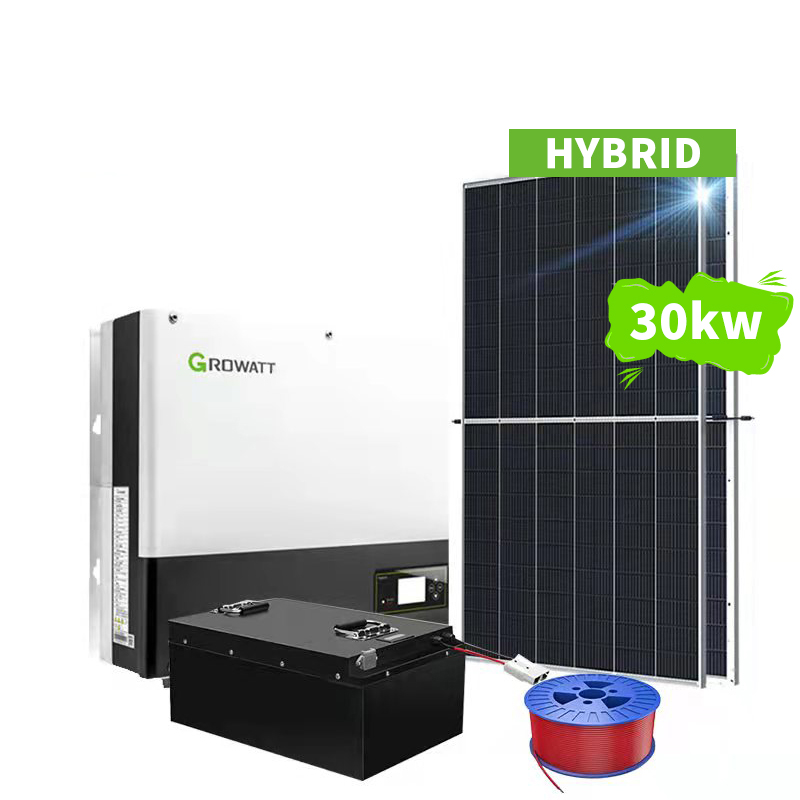 Set completo Sistema di energia solare ibrido 30KW per uso commerciale - Koodsun