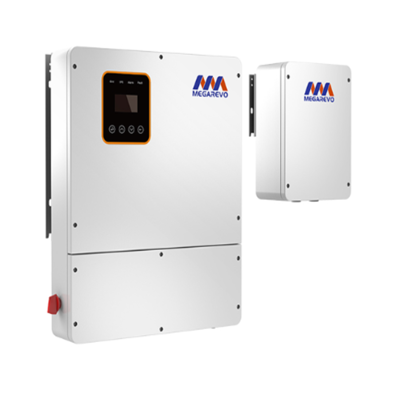 Megarevo inverter ibrido trifase split fase 6kw 8kw 10kw 12kw inverter solare per sistemi di accumulo di energia domestica - Koodsun