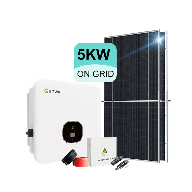 Sistema di pannelli solari On Grid 5KW per uso domestico Set completo - Koodsun