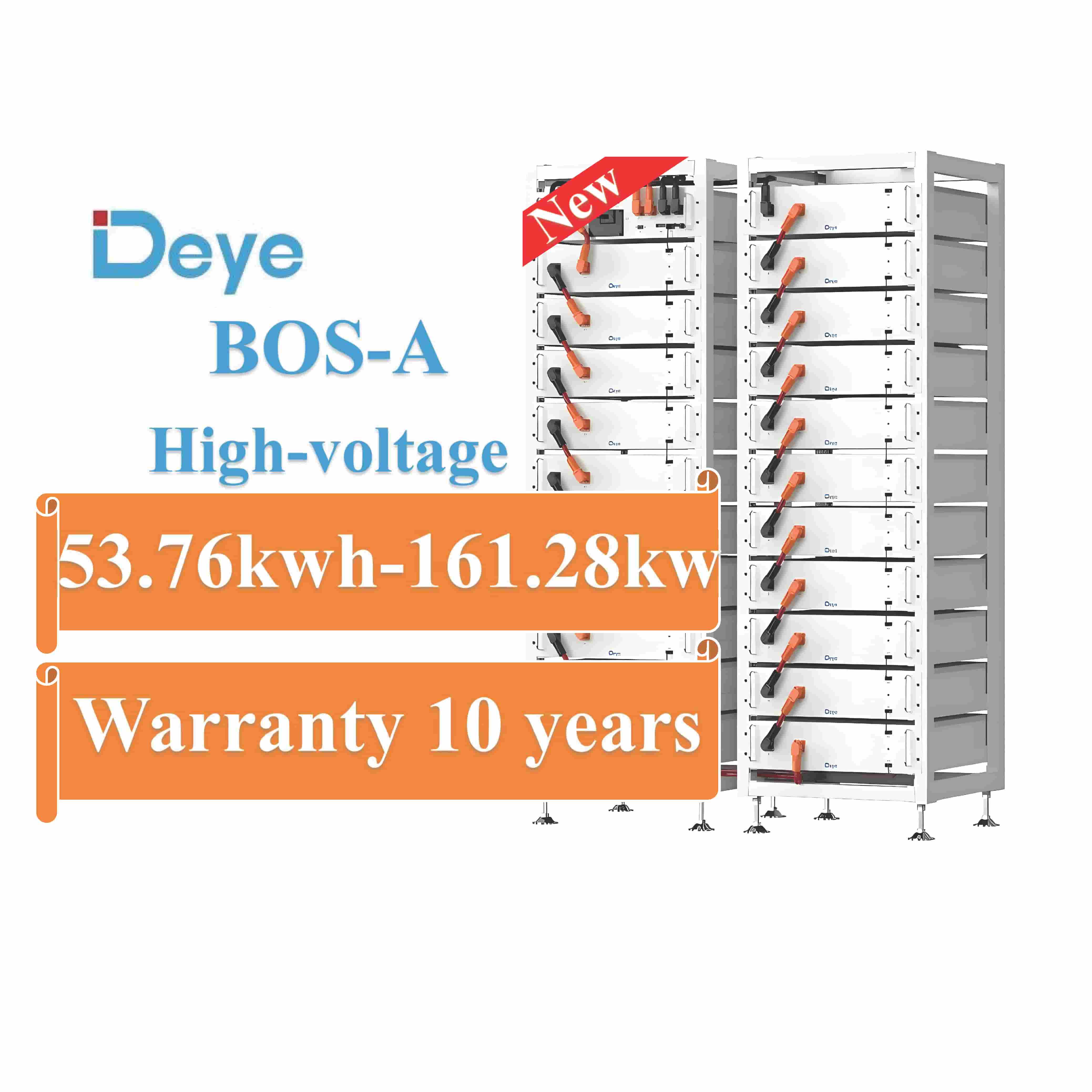 Stock Deye Bos-A-pack 7.68kwh HV LiFePO4 Battery 38.4v 200ah Energy Storage With BMS for Energy Storage System - Koodsun